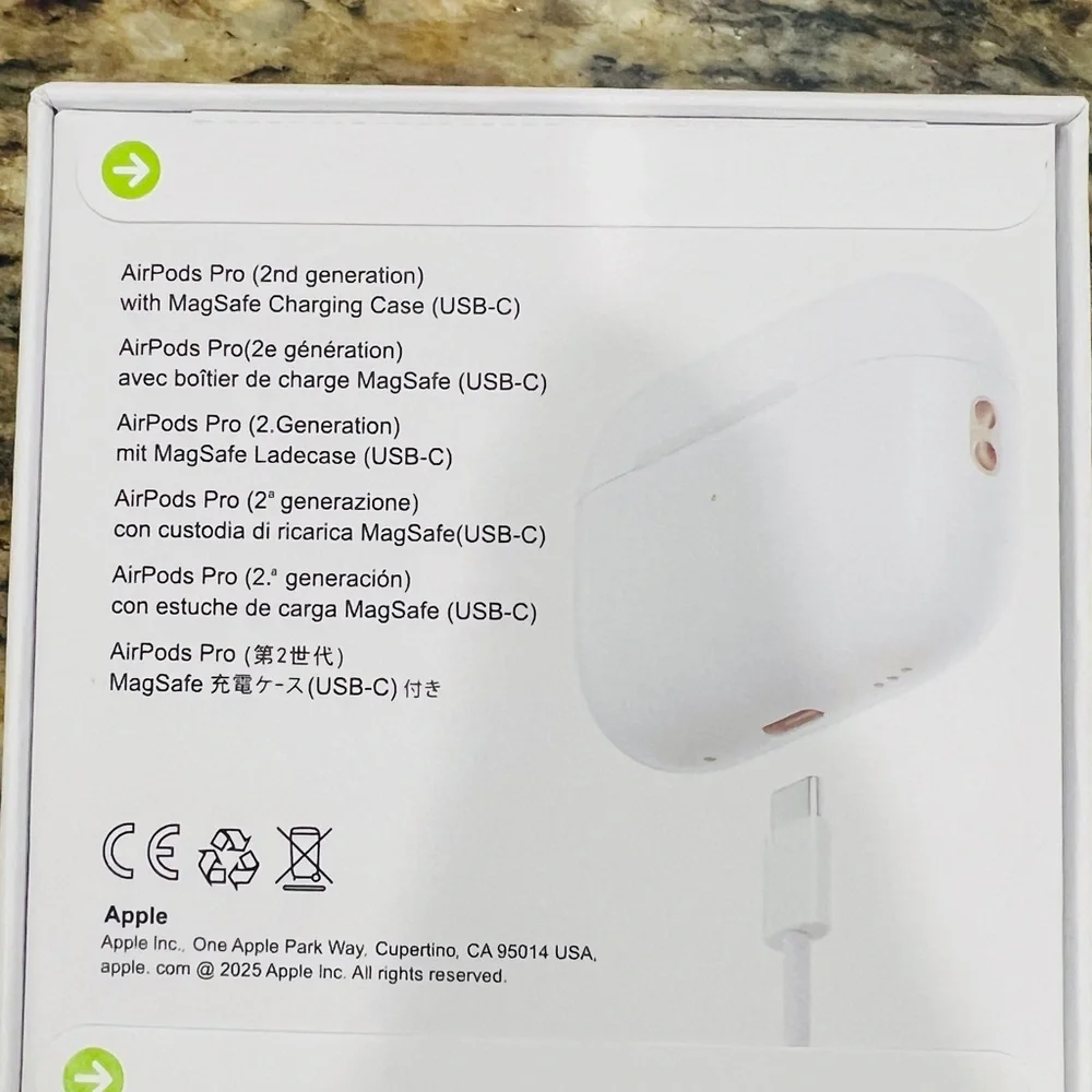 Apple AirPods Pro 2 - Sleek White Design